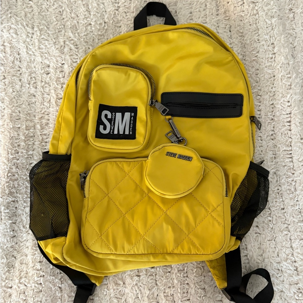 Steve Madden Yellow Backpack